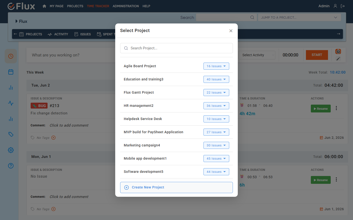 project picker