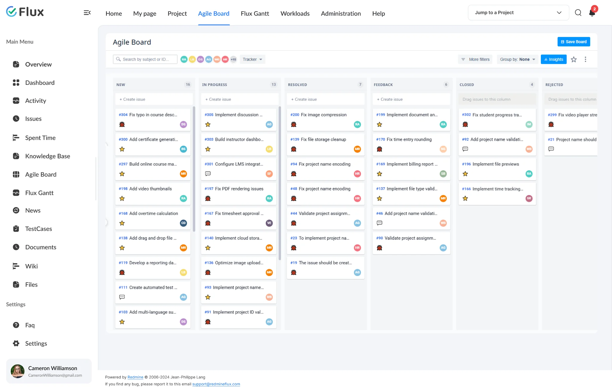 Lotus theme – Redmine interface